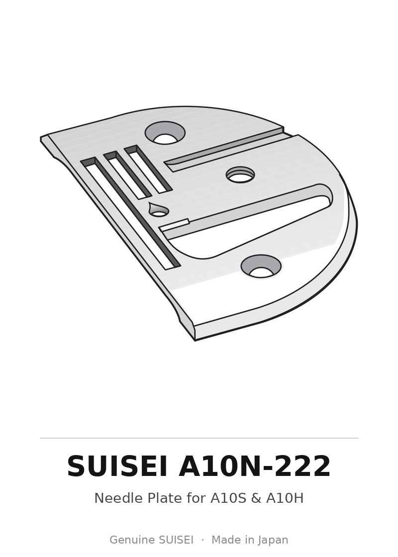 Needle Plate for A10S & A10H - Suisei A10N-222