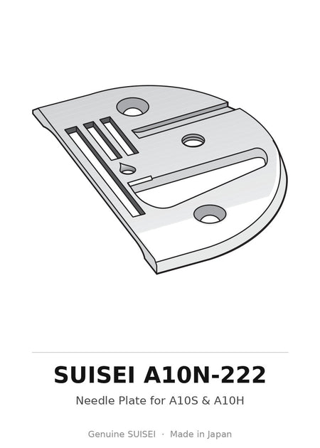 Needle Plate for A10S & A10H - Suisei A10N-222