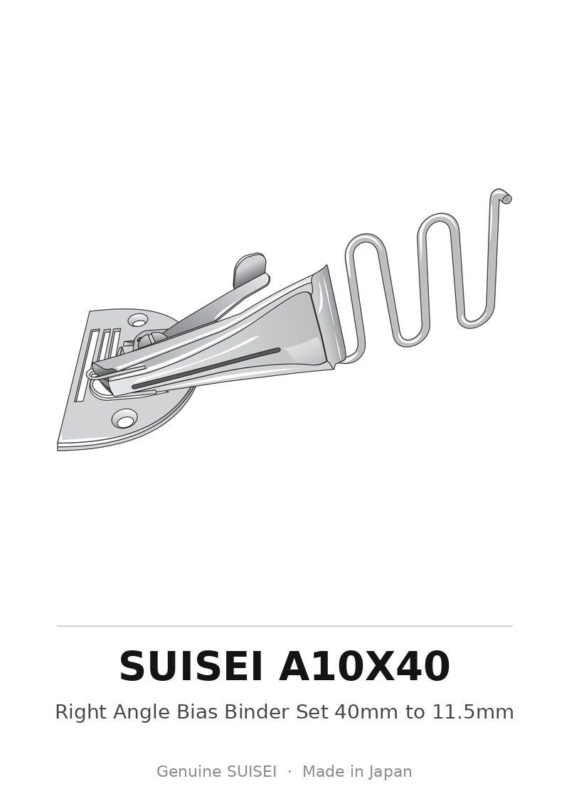 Right Angle Bias Binder Set 40mm to 11.5mm - Suisei A10X40