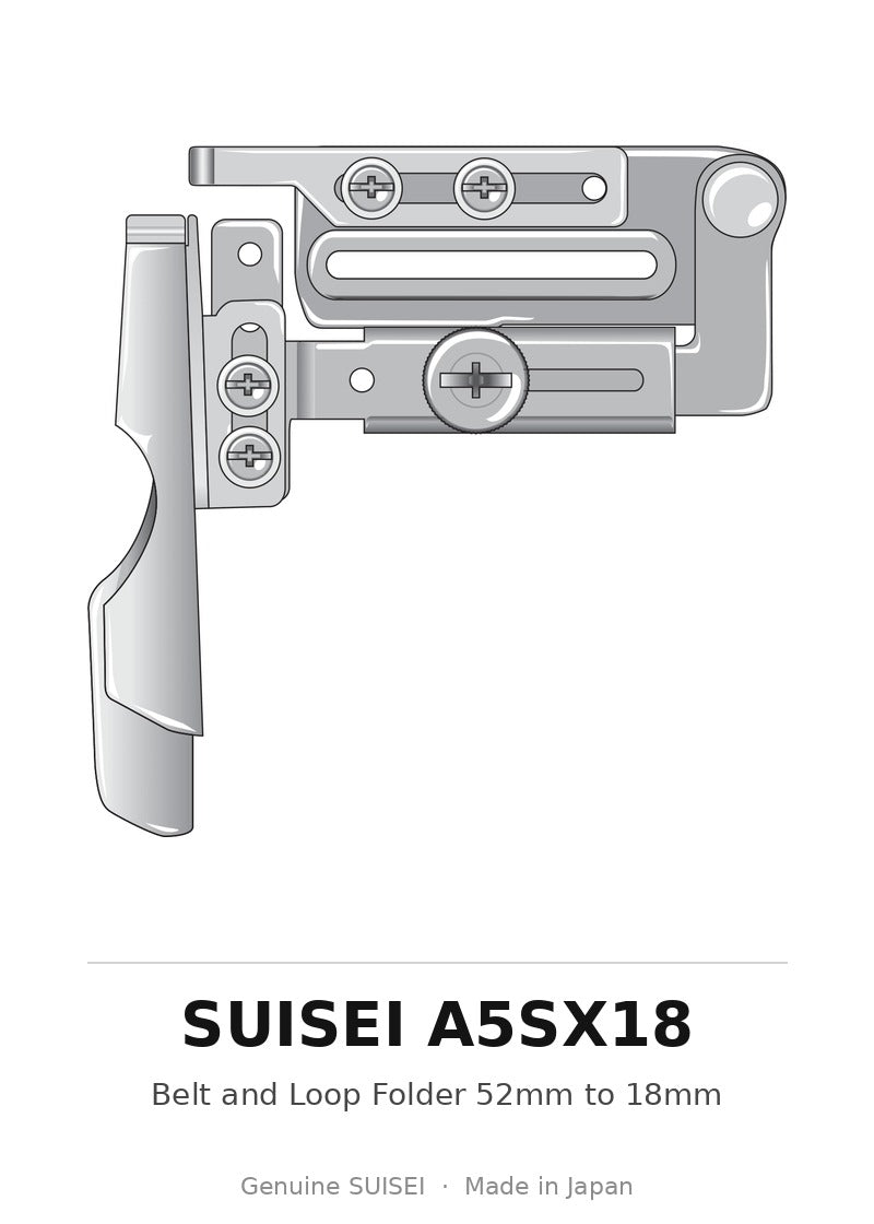 Belt and Loop Folder 52mm to 18mm - Suisei A5SX18