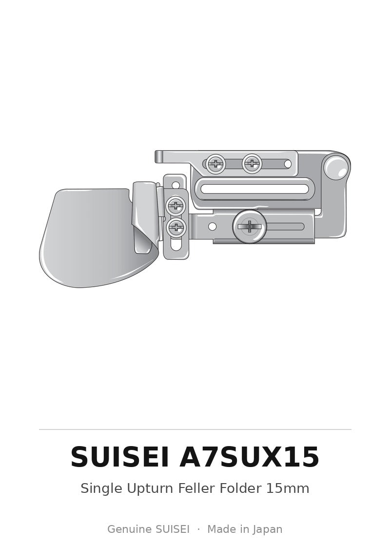 Single Upturn Feller Folder 15mm - Suisei A7SUX15