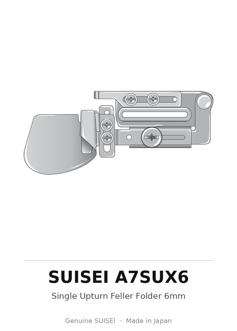Single Upturn Feller Folder 6mm - Suisei A7SUX6