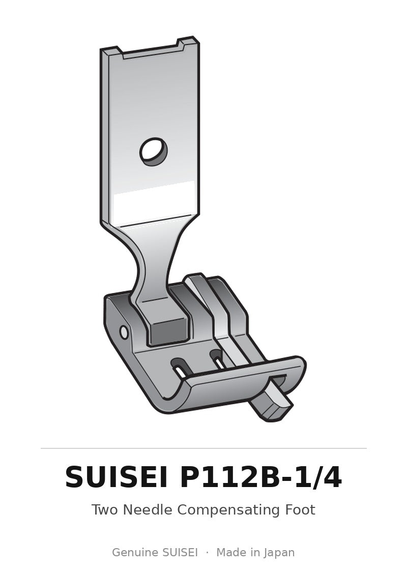Two Needle Compensating Foot - Suisei P112B-1/4