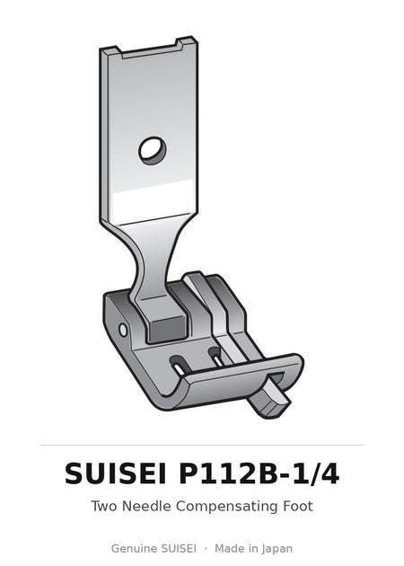 Two Needle Compensating Foot - Suisei P112B-1/4