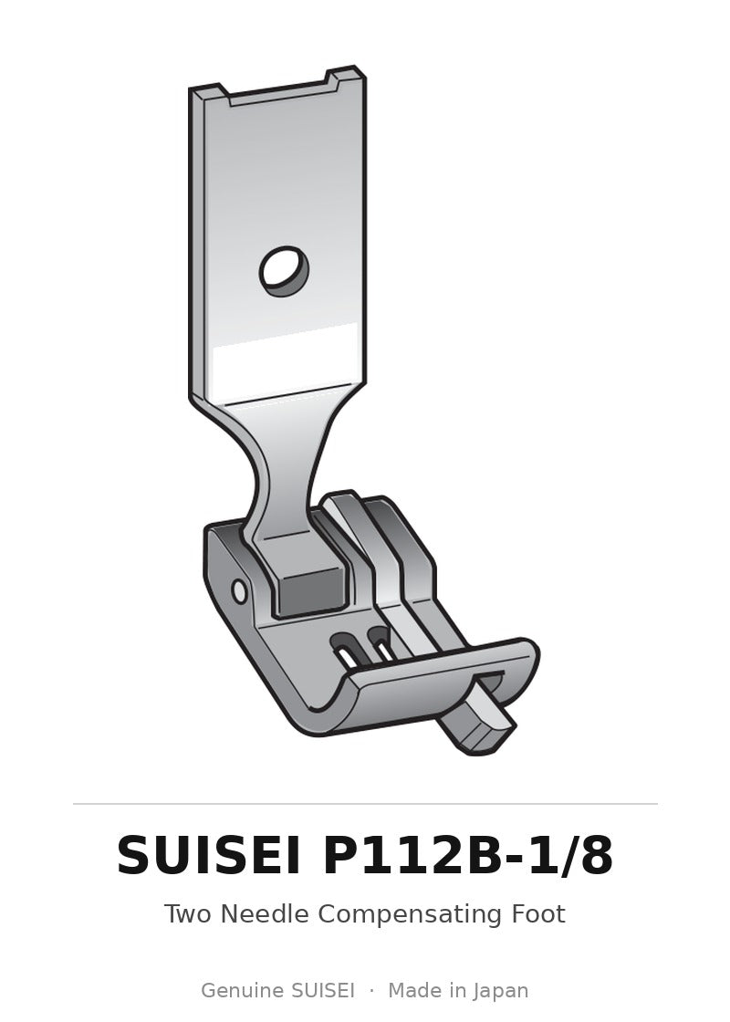 Two Needle Compensating Foot - Suisei P112B-1/8