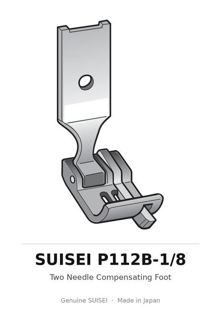 Two Needle Compensating Foot - Suisei P112B-1/8