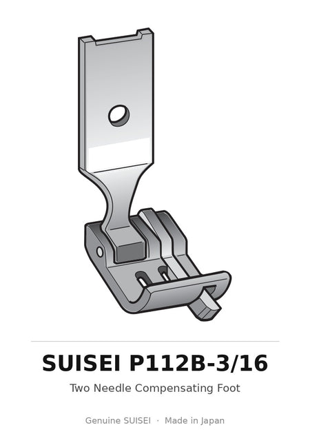 Two Needle Compensating Foot - Suisei P112B-3/16
