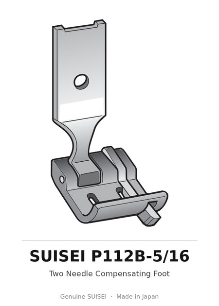 Two Needle Compensating Foot - Suisei P112B-5/16