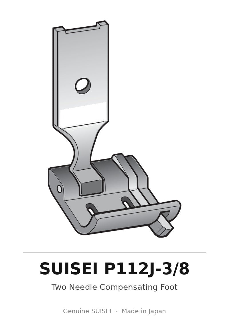 Two Needle Compensating Foot - Suisei P112J-3/8
