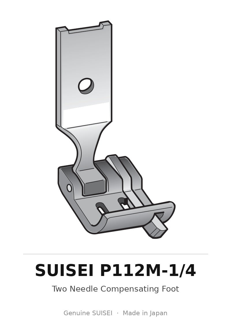 Two Needle Compensating Foot - Suisei P112M-1/4