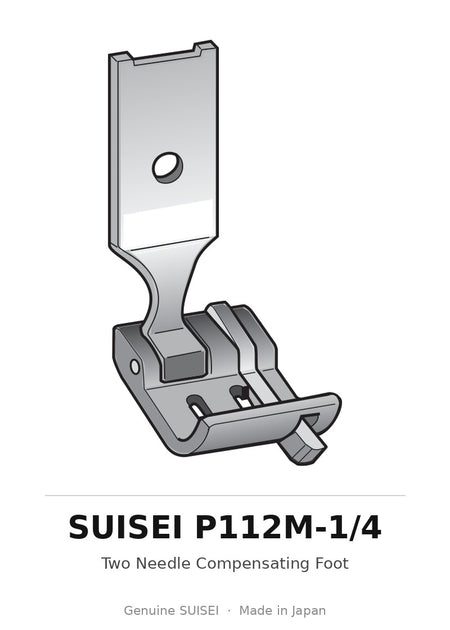 Two Needle Compensating Foot - Suisei P112M-1/4