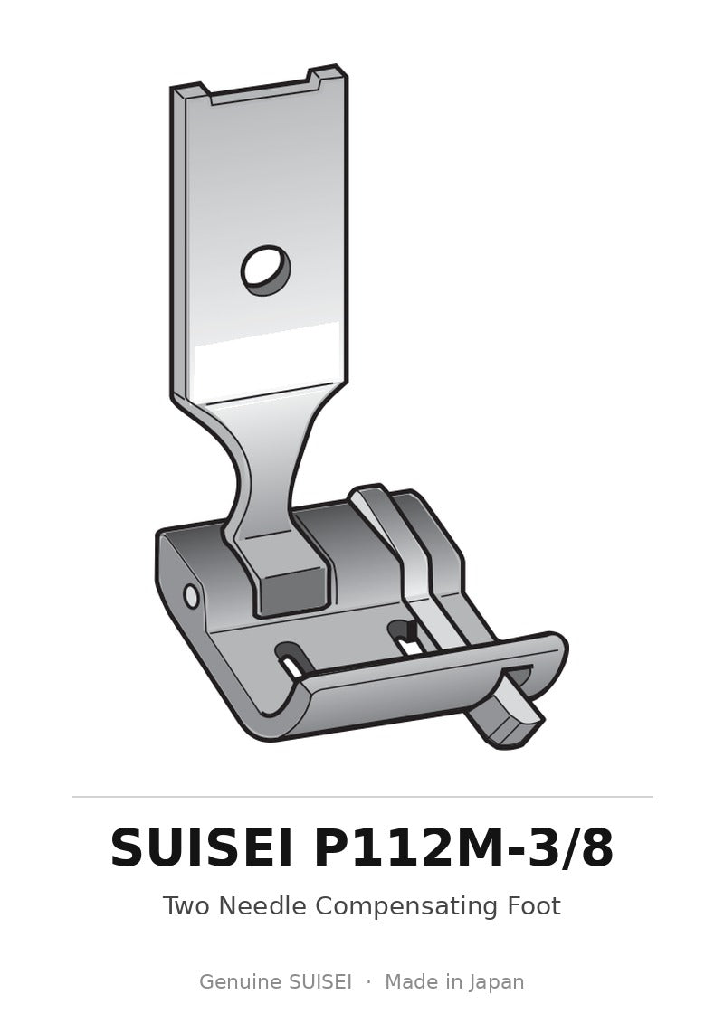 Two Needle Compensating Foot - Suisei P112M-3/8