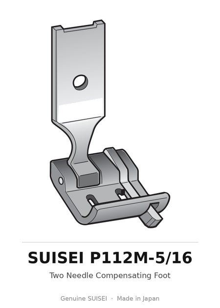 Two Needle Compensating Foot - Suisei P112M-5/16