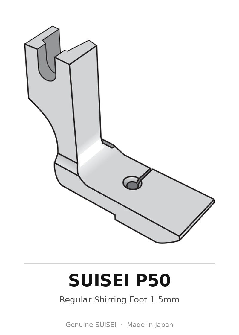 Regular Shirring Foot 1.5mm - Suisei P50