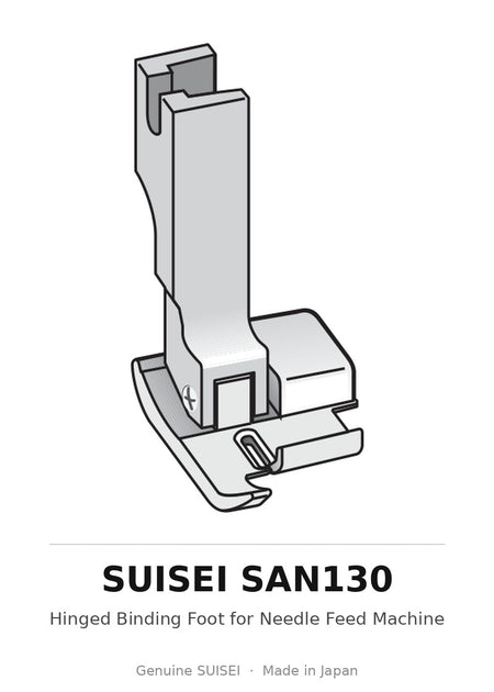 Hinged Binding Foot for Needle Feed Machine - Suisei SAN130