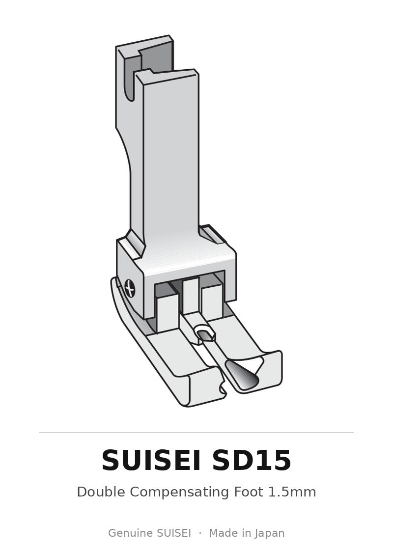 Double Compensating Foot 1.5mm - Suisei SD15