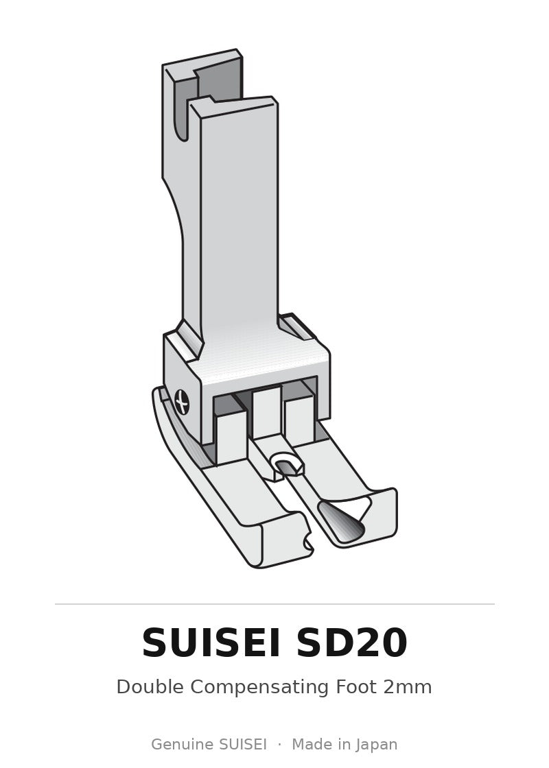 Double Compensating Foot 2mm - Suisei SD20