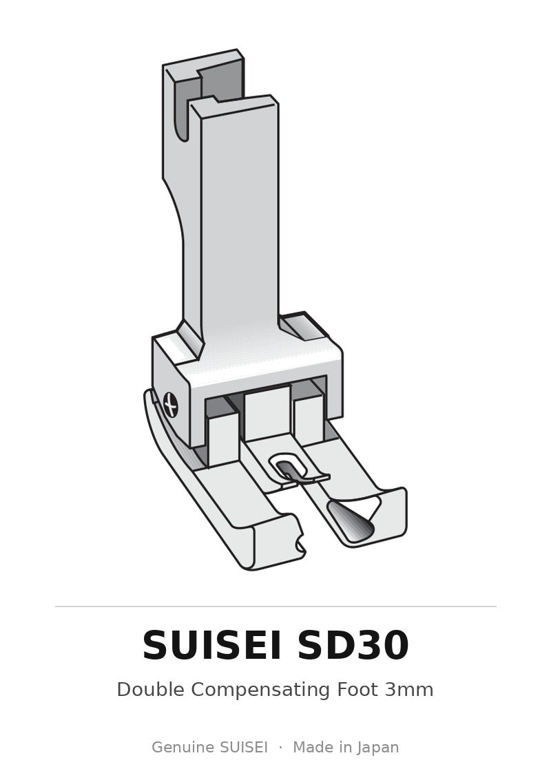 Double Compensating Foot 3mm - Suisei SD30