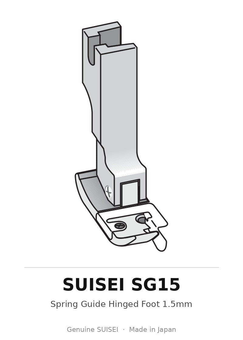 Spring Guide Hinged Foot 1.5mm - Suisei SG15