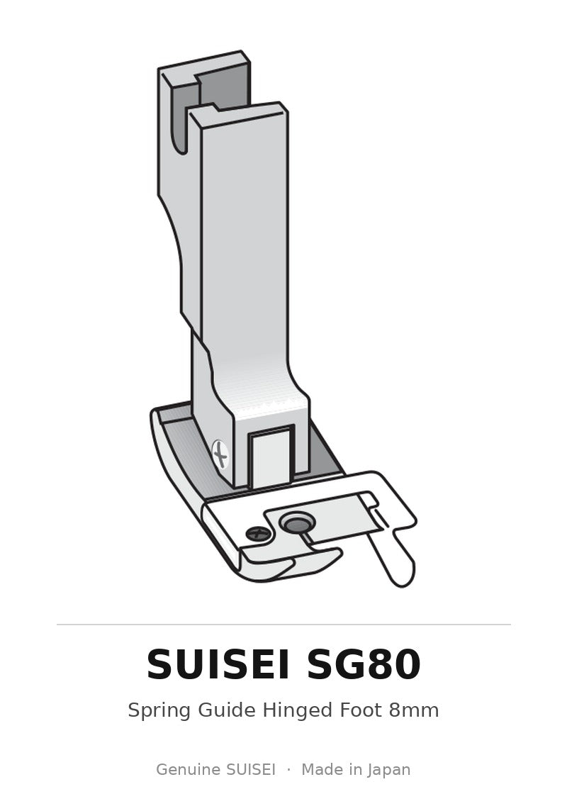 Spring Guide Hinged Foot 8mm - Suisei SG80