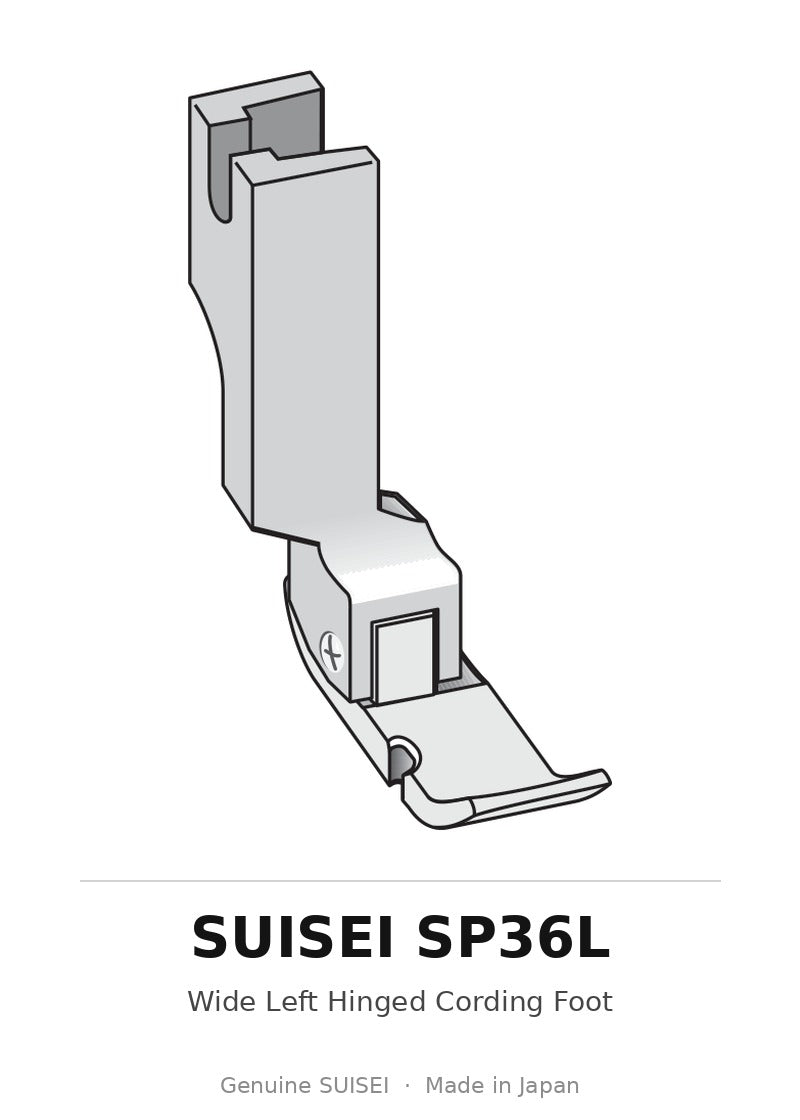 Wide Left Hinged Cording Foot - Suisei SP36L