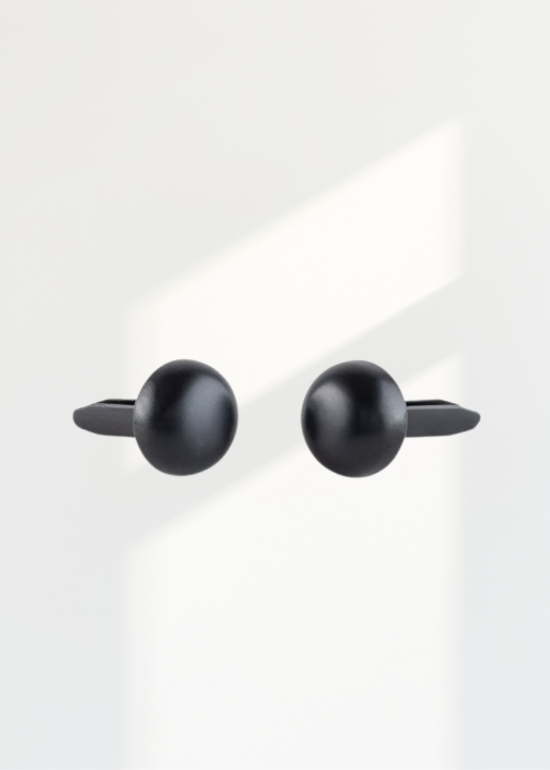 Dome-Shaped Bag Feet Bag Hardware - BHW600BK- 1/2" - 6/Pack - Matte Black