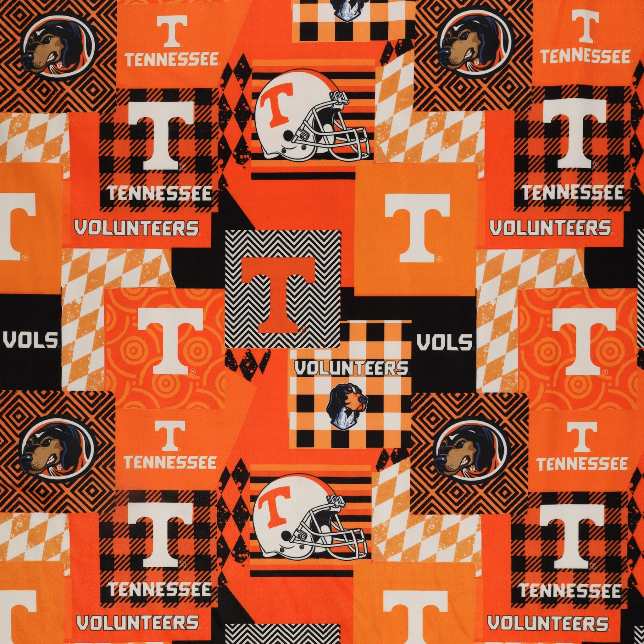 TN Vols Minky Geo Fabric