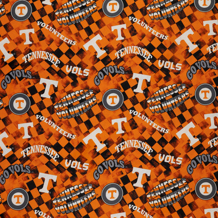 TN Vols Allover Checker Fabric