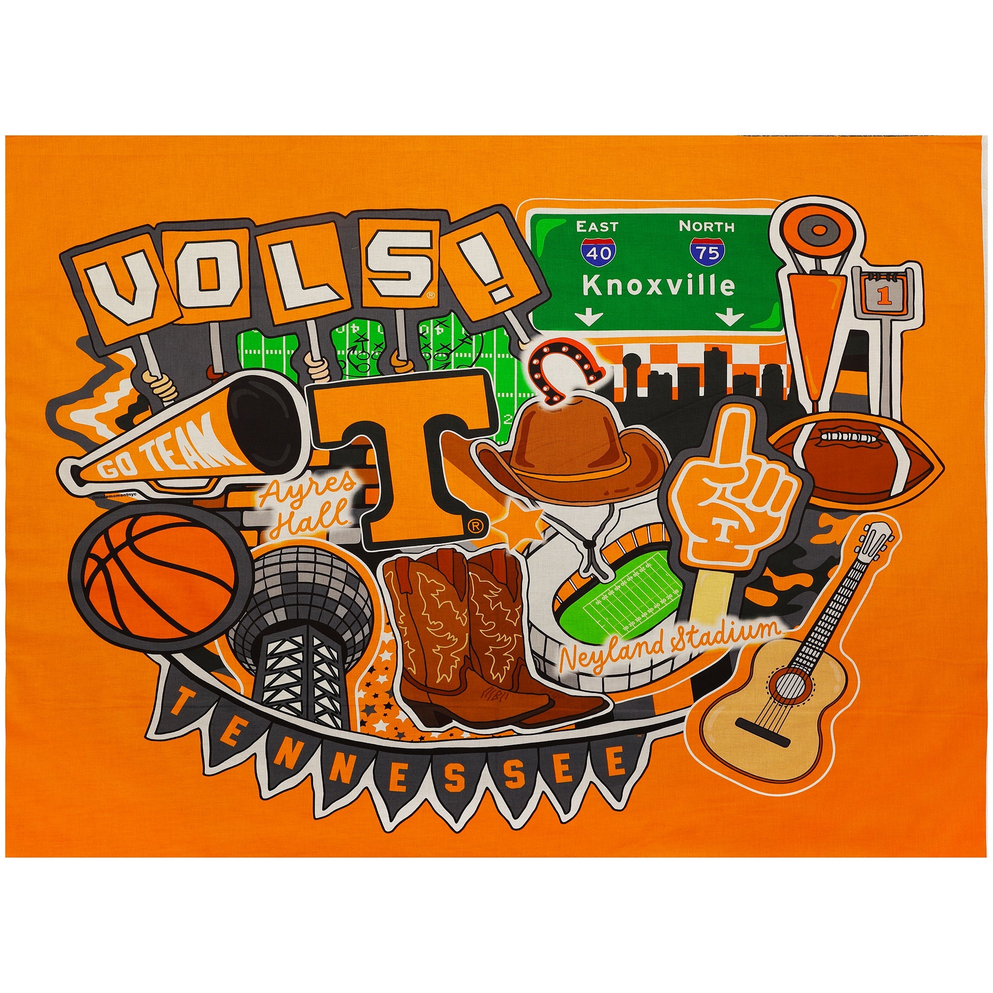Tennessee Vols Doodle Panel