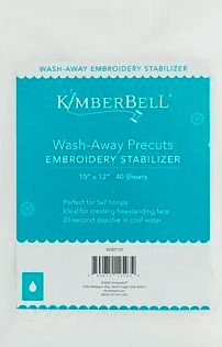 Wash-Away Stabilizer Sheets