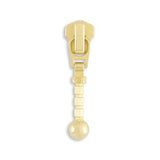 YKK #5 Ball Style Metal Jacket Zipper Pulls - 2/Pack